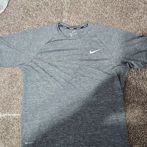 Nike Men's Heather Gray Dri-FIT Tee